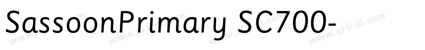 SassoonPrimary SC700字体转换